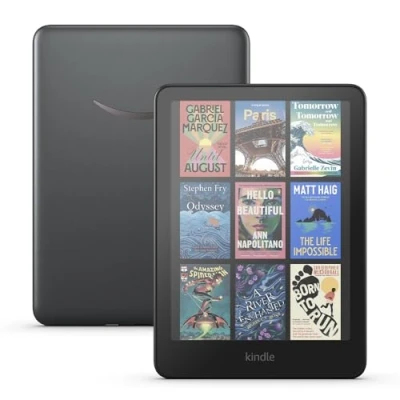 Image of Introducing Amazon Kindle Colorsoft Signature Edition (32 GB) With colour display, auto adjusting front light, wireless charging and long battery life