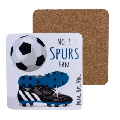 Image of Tottenham Hotspur Spurs Football Club FC Fan COASTER DRINK MAT by WHITE COTTON CARDS (C FN1)