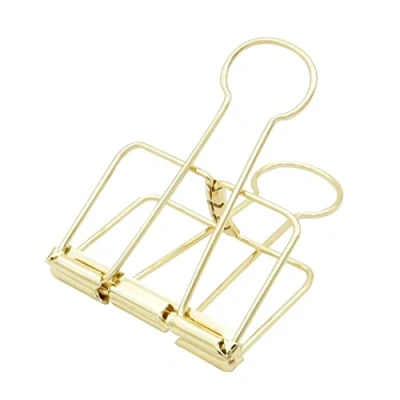 Image of Extra Large Binder Clips 2 Inch, Big Paper Clamps Gold for Office School Supplies (15Pcs)