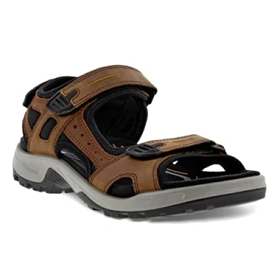 Image of ECCO Men&#039;s Offroad Open Toe Sandals, Espresso Cocoa Brown Black Black56401, 11.5 UK