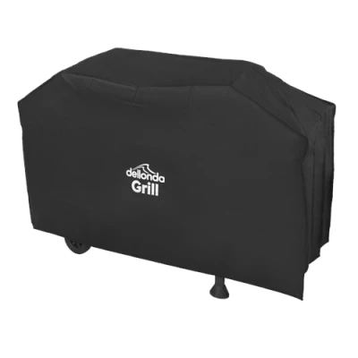 Image of Dellonda Black PVC Cover for BBQs, Water Resistant 1370 x 920mm