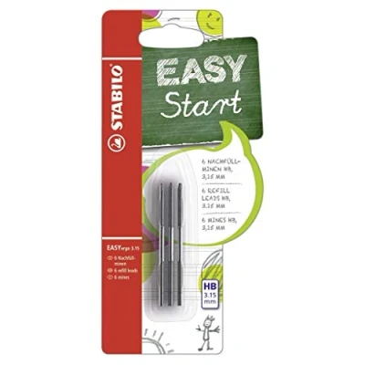 Image of Ergonomic Mechanical Pencil STABILO EASYergo 3.15 Refill Leads Pack of 6 HB