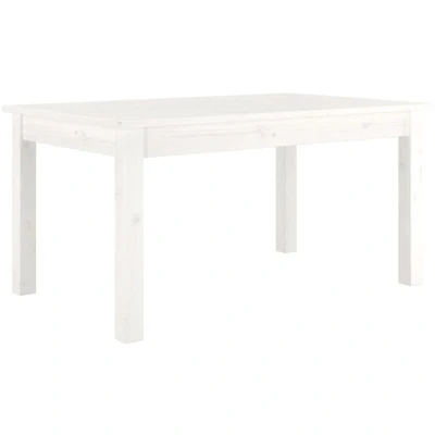 Image of Coffee Table White 80x50x40 cm Solid Wood Pine