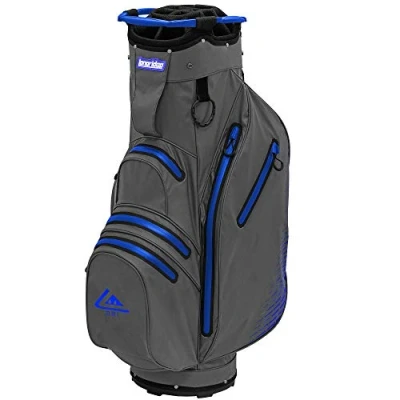 Image of Longridge Waterproof Golf Cart Bag,Grey/Royal Blue