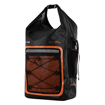 Image of ZONE3 30L Open Water Dry Bag Tech Backpack Waterproof Welded Seams &amp; Folding Seal for Swimming, Boating, Kayaking