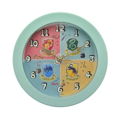 Image of Widdop Harry Potter Charms Wall Clock House Crests