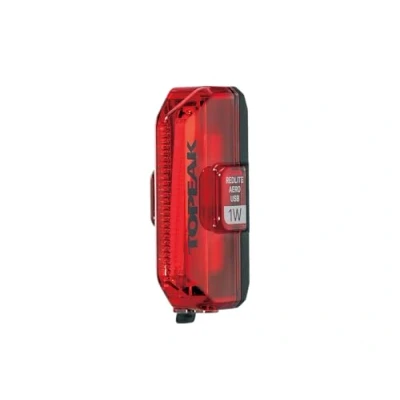 Image of Topeak REDLITE Aero USB 1W Safety Light Cycling, Adults Unisex, Multicoloured (Multicoloured), One Size