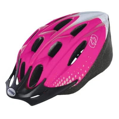 Image of Oxford Women&#039;s F15 Hurricane Cycle Helmet Pink/White, Large
