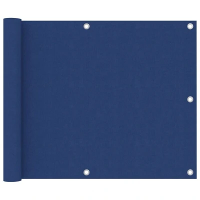 Image of vidaXL Balcony Screen Blue 75x600 cm Oxford Fabric