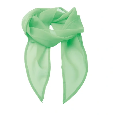 Image of Premier Unisex Adult Colours Chiffon Scarf (Apple Green) One Size