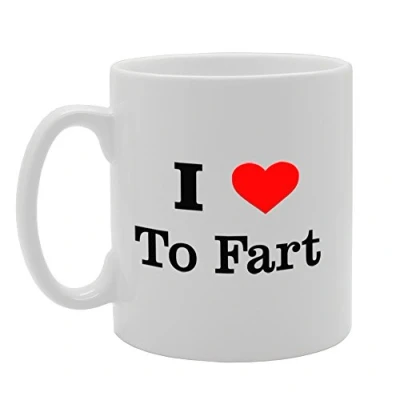Image of Coralgraph Inc MG929 I Love to Fart Novelty Gift Printed Tea Coffee Ceramic Mug
