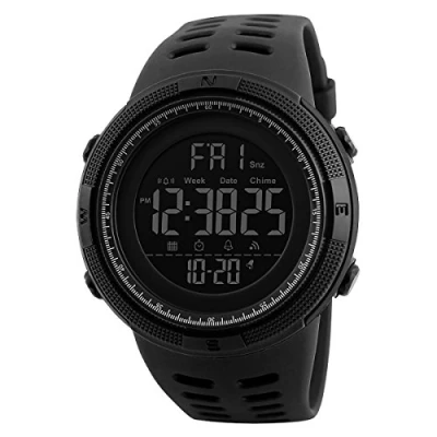 Image of SKMEI Mens Large Display Digital Watch Resin Strap Stopwatch Alarm DG1251