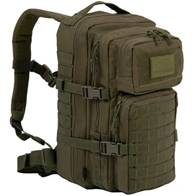 Image of Highlander TT167 OG Militärischer Tactical Assault Rucksack, Olive, 28 L 28L