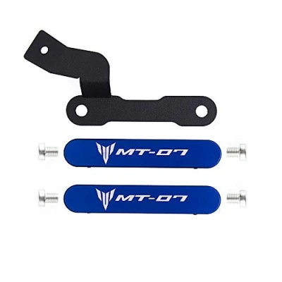 Image of Oldbones Aluminum Footrest Cover Passenger Footpeg Removal Delete Kit With Screws For MT07 FZ07 2014 2017 in Blue
