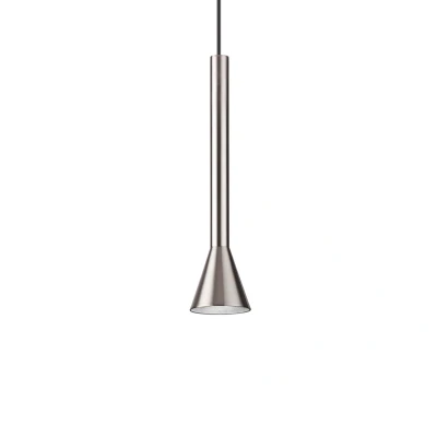 Image of Diesis Led Slim Dome Pendant Ceiling Light Nickel 3000K