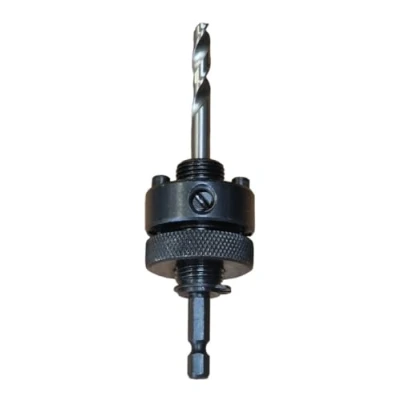 Image of A2 Hole Saws Arbor 32 210mm With ¼ Hex Drive, Saw Drill Bit, Screw Thread Shank Arbor, High Speed Steel Pilot Quick Release Mandrel, 70mm, 76mm, 90mm etc