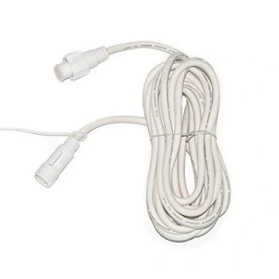 Image of Festive Lights ConnectPro Festoon Fairy Light Extension &amp; Starter Cable Accessories Connectable Outdoor Waterproof Ruber (5m, White Lead)