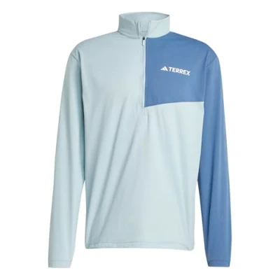 Image of adidas Men&#039;s Terrex Multi Climacool Half Zip Long Sleeve, Magic Grey, XS