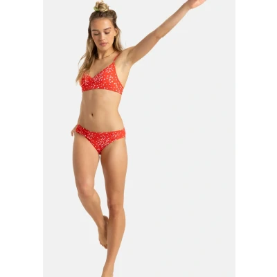 Image of Roxy Classics Bikini bottoms, Women&#039;s, Size: Medium, Poppy red dancing ditsy swim