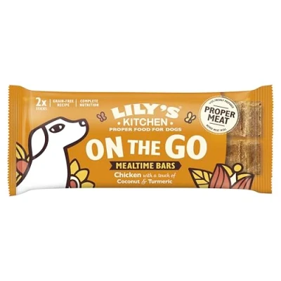Image of Lily&#039;s Kitchen Natural Adult Dog Treats Chicken On the Go Bars (1 Pack x 40g)