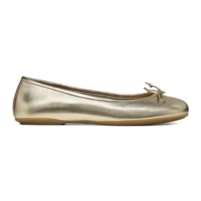 Image of Geox Women&#039;s D Palmaria B Ballet Flat, Gold, 8 UK