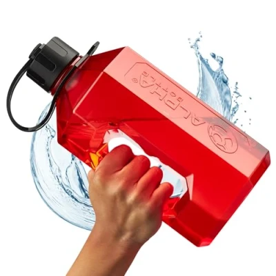 Image of Alpha Designs XXL Gym Water Bottle 2L 2.4 Litre / 2400ml Large Jug BPA Free &amp; Leakproof Keg Red
