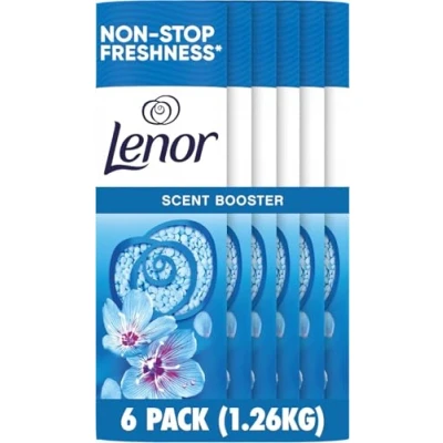 Image of Lenor Laundry Perfume In Wash Scent Booster 6 packs x210g, Spring Awakening, Non stop Freshness Up To 12 Weeks Storage
