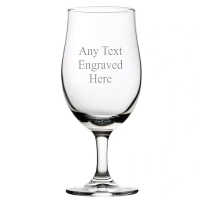 Image of 1stclassgifts [Custom] Personalised Engraved Stemed Beer Pint Glass 20 oz (57cl) Christmas Birthday Gift Wedding Best Man Any Text