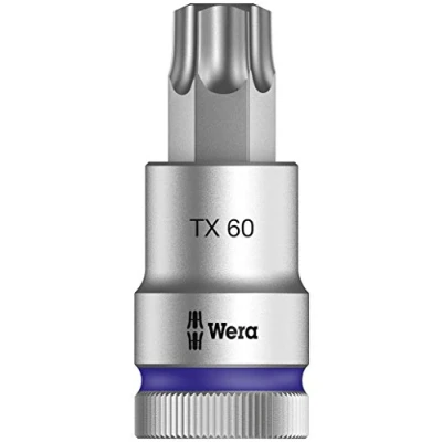 Image of Wera 8767 C HF TORX® Zyklop holding function bit socket, 1/2&quot; drive, TX 60x60mm, 05003838001