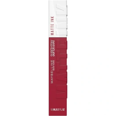 Image of Maybelline Superstay Matte Ink Longlasting Liquid, Pink Nude Lipstick, Up to 12 Hour Wear, Non Drying, 80 Ruler