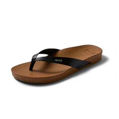 Image of Reef Women&#039;s Cushion Bounce Court Flip Flop, Black, 2.5 UK