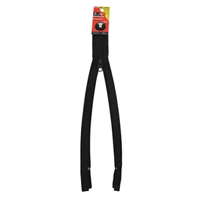 Image of Ozelaplus 30cm Black Zip with Metal Teeth and Auto Lock
