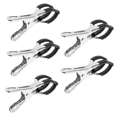 Image of Jiayouy Pack of 5 Pcs Saxophone Button Key Pad Indentation Clip Sax Clamps Woodwind Instrument Repair Tool