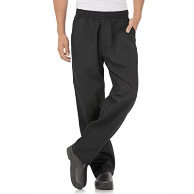 Image of Chef Works A695 M Unisex Better Built Baggie, Medium, Black