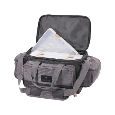 Image of Westin W4 Lure Loader Large Titanium Black Shoulder bag (Incl. 4 Tackleboxes) Fishing