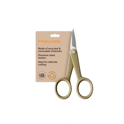 Image of Fiskars Scissors Renew Recycled Detail Fabric Scissors, 4 Inch