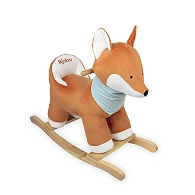 Image of KALOO Les Amis K970001 Soft Toy Fox Pepper Rocking Animal Height of Seat 35 cm from 12 Months, Orange