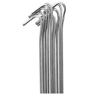 Image of 10 Or 50 x METAL Pegs GROUND Tent Camping Anchor Hiking Tarpaulin Galvanised Gazebo Beach Steel Hooks Outdoors Travel UK FREE P&amp;P (10 PEGS)