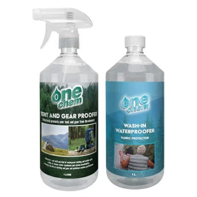 Image of One Chem Wash In Waterproofer 1 L Tent and Gear Spray Waterproofing for Clothing, Tent, Gear, Shoes