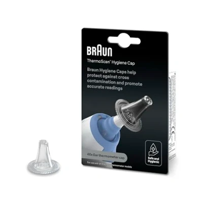 Image of Braun ThermoScan Hygiene Caps 40 pcs Compatible with Ear Thermometers LF40