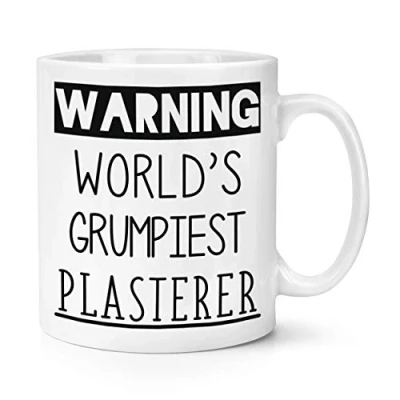 Image of Warning World&#039;s Grumpiest Plasterer 10oz Mug Cup