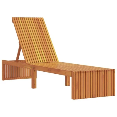 Image of vidaXL Sun Lounger 200x55x30 cm Solid Wood Acacia