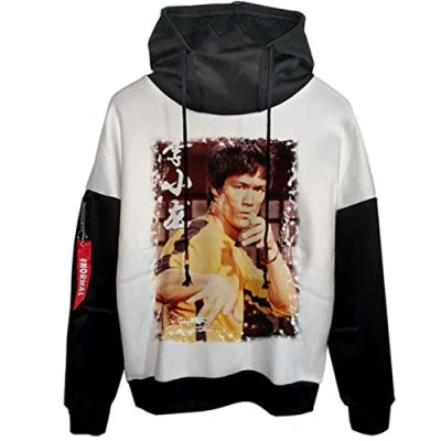 Image of Li Xiaolong Dragon Fan&#039;s Hoodie Sweatshirt Men 3D Print Pullover Hoodie,Bruec Kung Fu Hip Hop Hoodies
