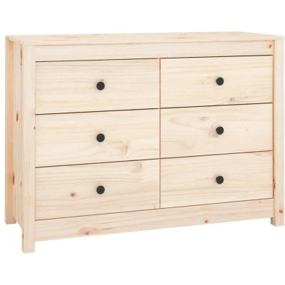 Image of vidaXL Side Cabinet 100x40x72 cm Solid Wood Pine