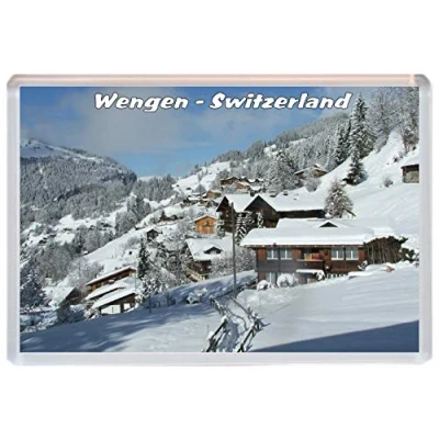 Image of Wengen Switzerland 96 x 67mm Jumbo Fridge Magnet/Magnets BBSFM323