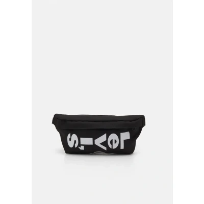 Image of LEVIS FOOTWEAR AND ACCESSORIES Small Banana Sling Wordmark Unisex Adults’ Wordmark, Black, Un