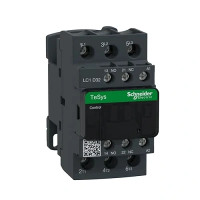 Image of Schneider Electric TeSys D AC Contactor, 230 V AC, 50/60 Hz, 3 Pole, 3NO, 32A, Fixed and DIN Rail Mounting, LC1D32P7