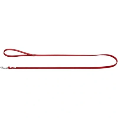 Image of HUNTER Petit Nickel Plated Lead Rope, 8 x 140 cm, Small, Nappa Red