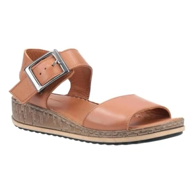 Image of Hush Puppies Women&#039;s Ellie Wide Sandal, Tan, 7 UK