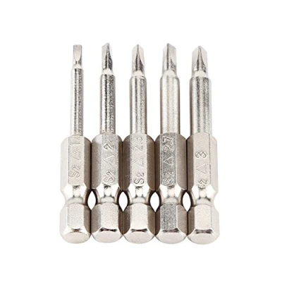 Image of Triangle Shaped Screwdriver Bits, Akozon Head 5pcs 50mm 1/4&quot; Hex Shank Bits Δ1.8/Δ2.0/Δ2.3/Δ2.7/Δ3.0 Strong Magnetism